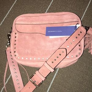 NEW Rebecca minkoff pink messenger guitar strap